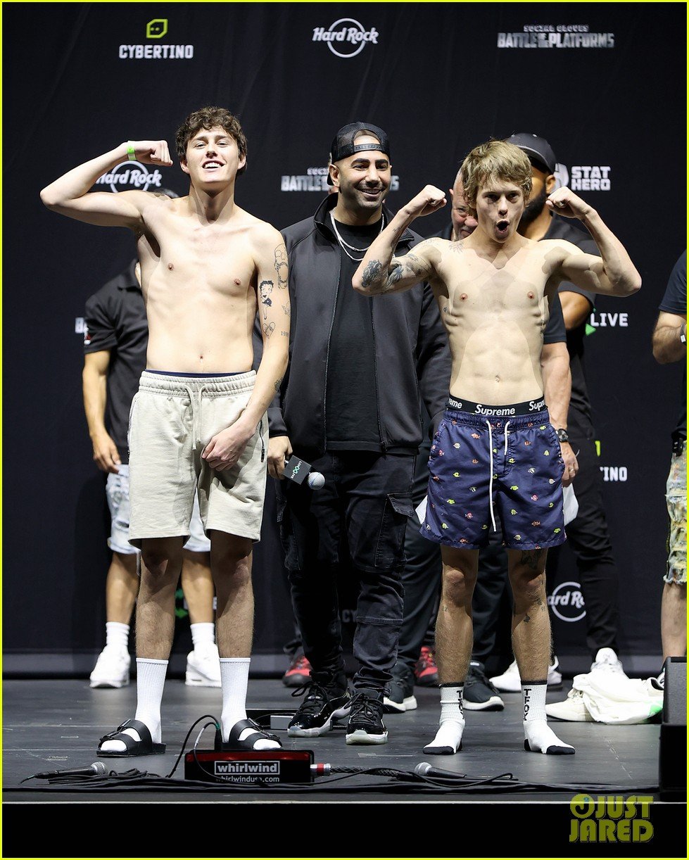 bryce hall tayler holder vinnie hacker weigh in ahead of weekend boxing event 40