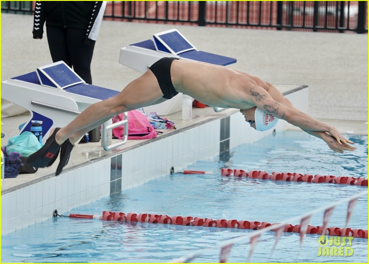 Cody Simpson Shows Off His Impressive Body During Training For The Australian Olympic Swimming