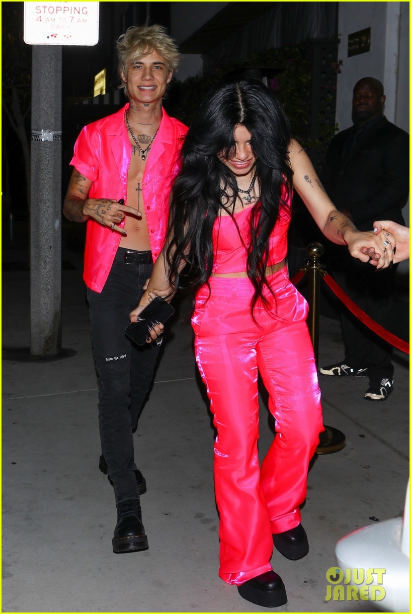 jaden hossler nessa barrett wear matching outfits for night out 10