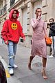 justin and hailey go out to dinner in paris 05