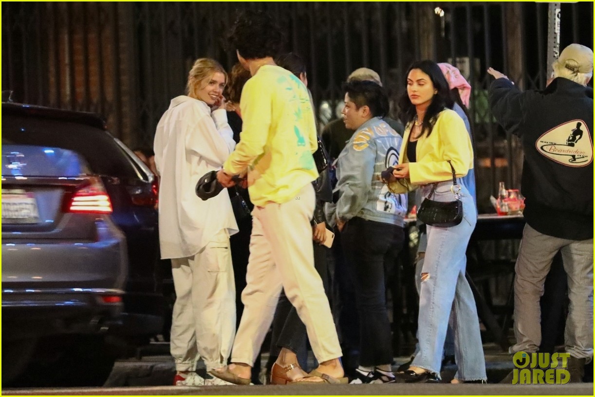 Camila Mendes Enjoys a Fun Friday Night with Charles Melton & Friends