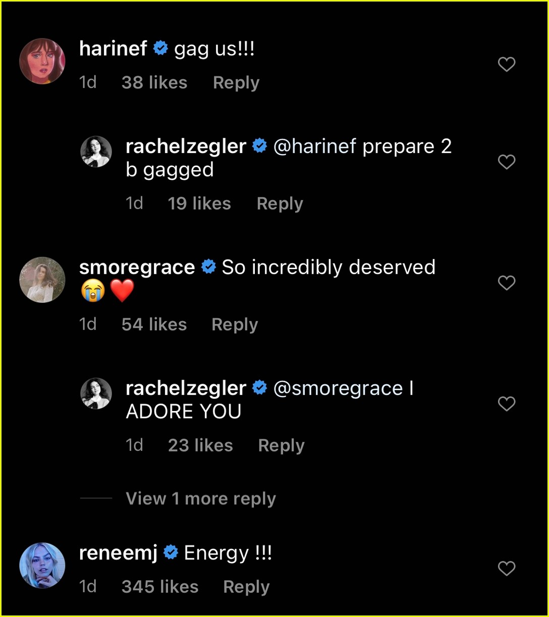 rachel zeglers shazam costar zachary levi more disney stars react to her snow white casting 08