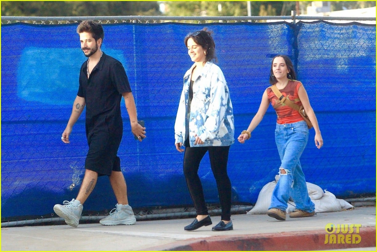 Full Sized Photo of camila cabello shawn mendes hang out with friends