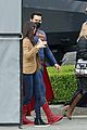 tyler hoechlin bitsie tulloch all smiles on set of superman lois finale 19