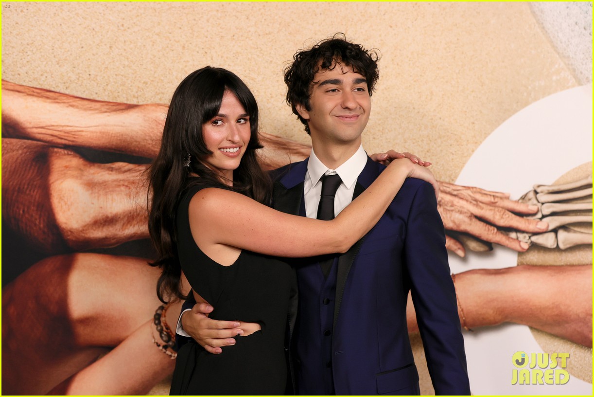 alex wolff poses with younger self nolan river at old premiere 14