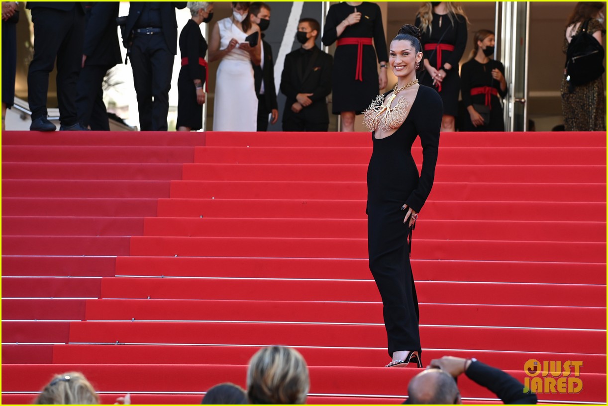 A Closer Look At Bella Hadid's Fresh Take On French-Girl Holiday Style  During Cannes Film Festival 2021