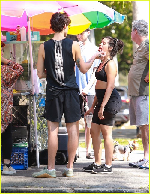 shawn mendes camila cabello look so in love on a stroll in la 90
