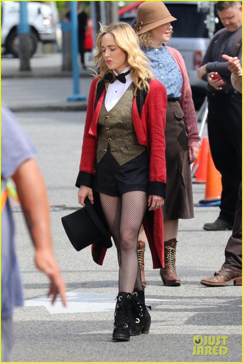 Full Sized Photo of caity lotz turns into ringmaster on legends of