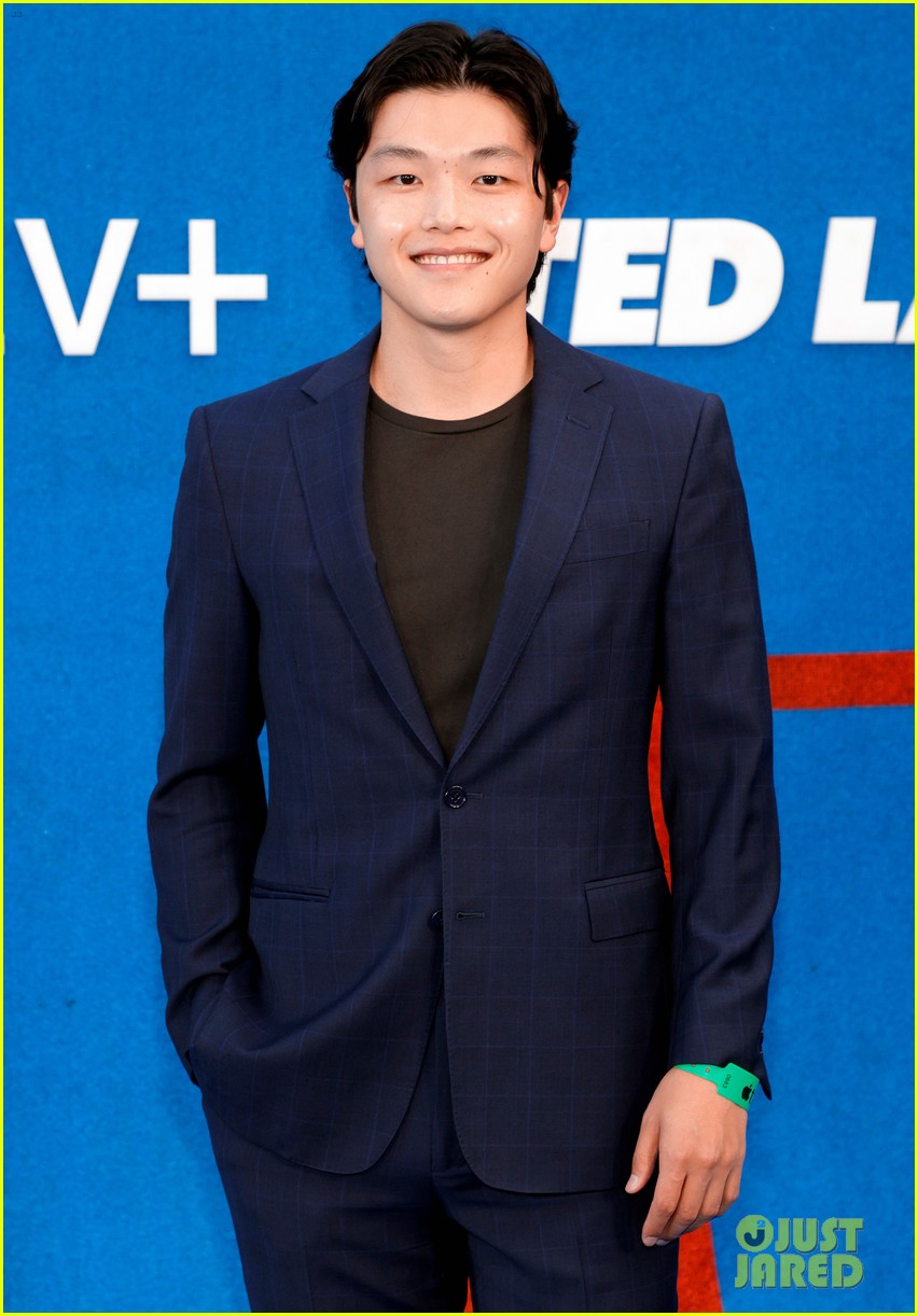 Charles Melton & Charlotte Lawrence Attend 'Ted Lasso' Season 2
