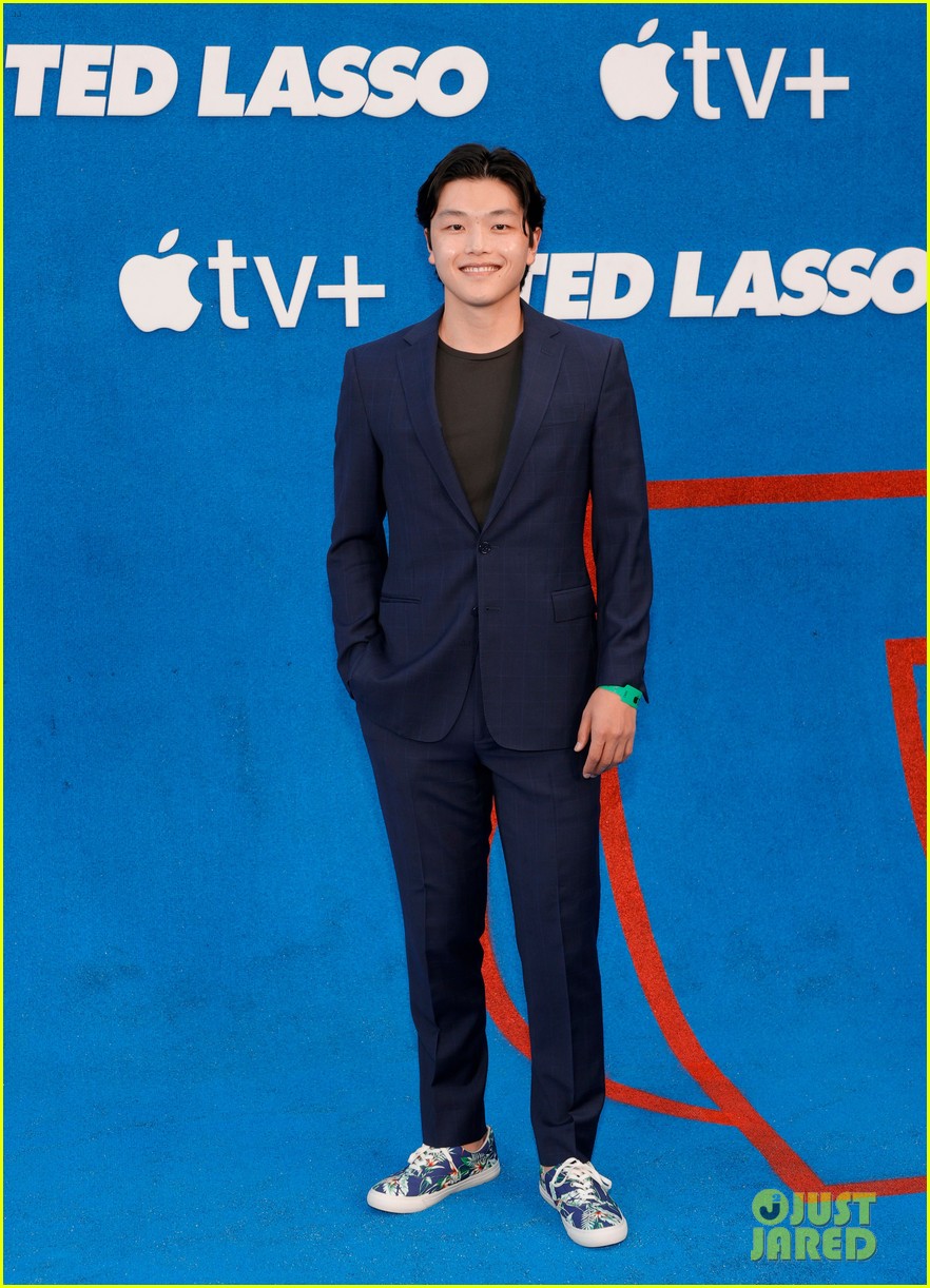 Charles Melton & Charlotte Lawrence Attend 'Ted Lasso' Season 2