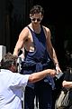 brandon flynn shows off his fit physique during day out in venice 09