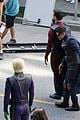 supergirl cast in full costume finale filming 14