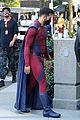 supergirl cast in full costume finale filming 22