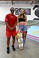 ava michelle tries skateboarding at bones love milk event 02