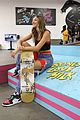 ava michelle tries skateboarding at bones love milk event 08