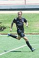 justin bieber plays soccer with friends 09