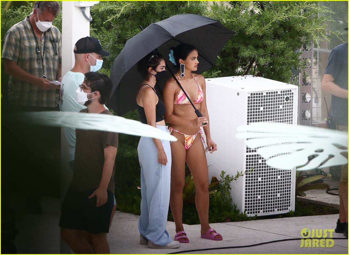 camila mendes maya hawke lounge swimsuits strangers movie 02
