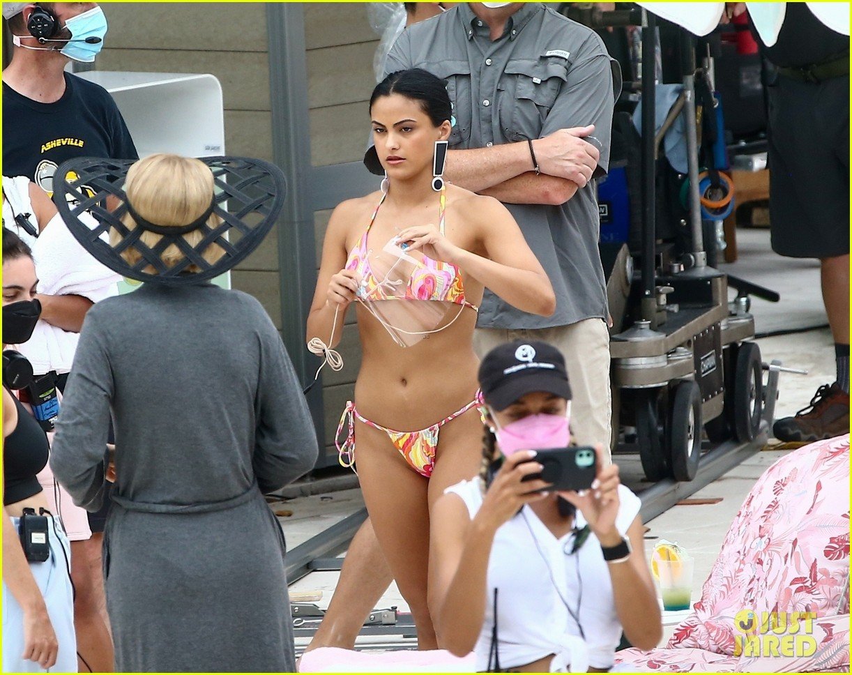 camila mendes maya hawke lounge swimsuits strangers movie 04