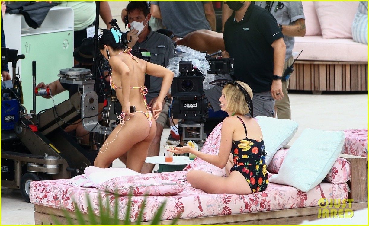 camila mendes maya hawke lounge swimsuits strangers movie 20