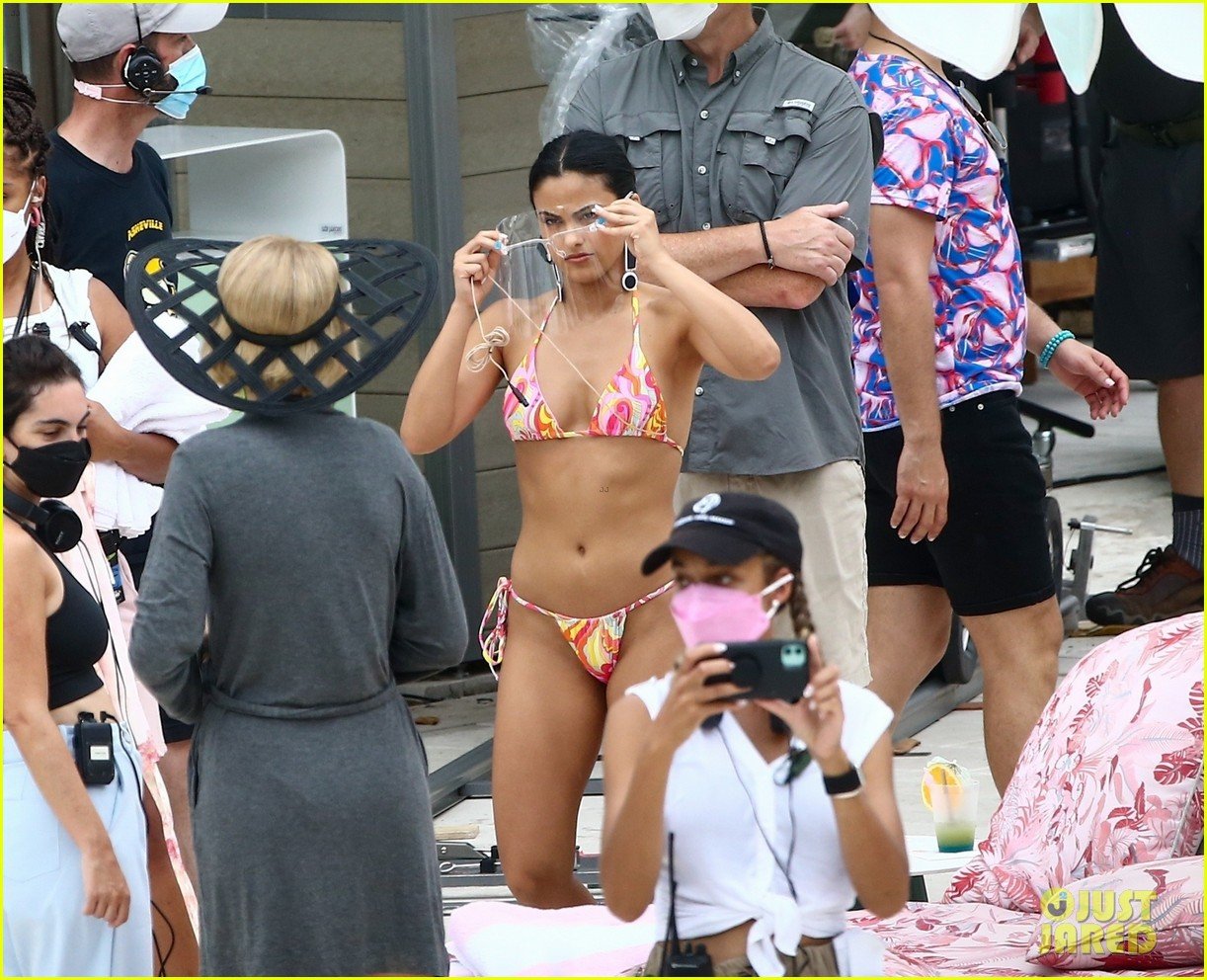 camila mendes maya hawke lounge swimsuits strangers movie 22