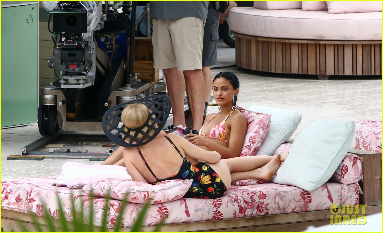 camila mendes maya hawke lounge swimsuits strangers movie 30