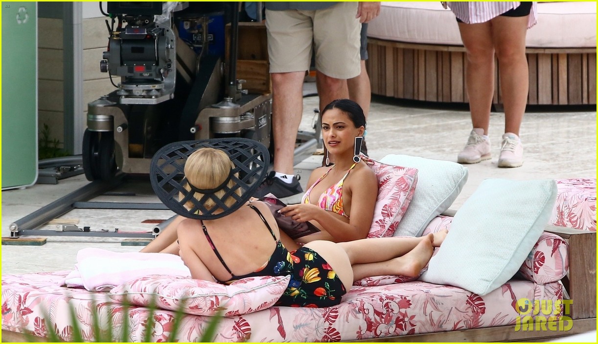 camila mendes maya hawke lounge swimsuits strangers movie 32