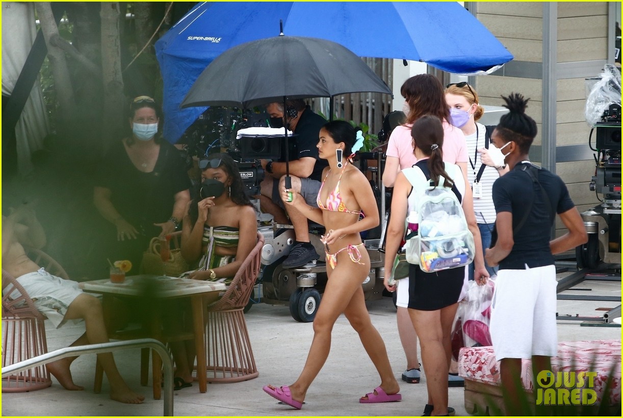 camila mendes maya hawke lounge swimsuits strangers movie 40