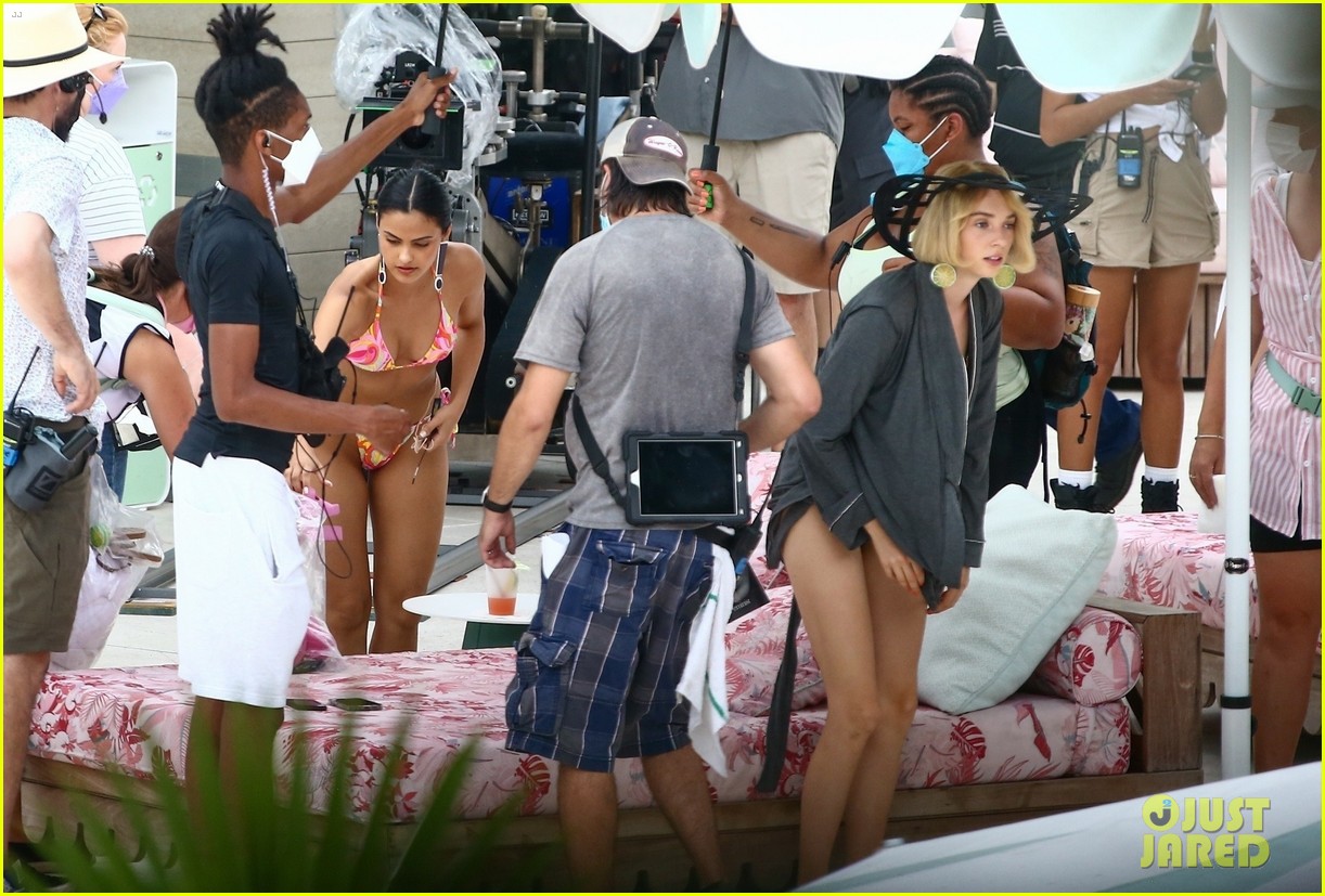 camila mendes maya hawke lounge swimsuits strangers movie 49