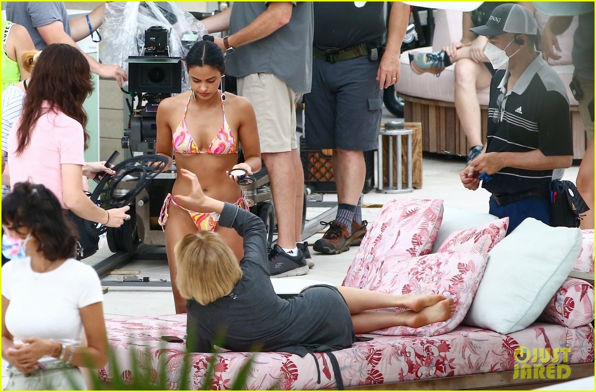 camila mendes maya hawke lounge swimsuits strangers movie 52