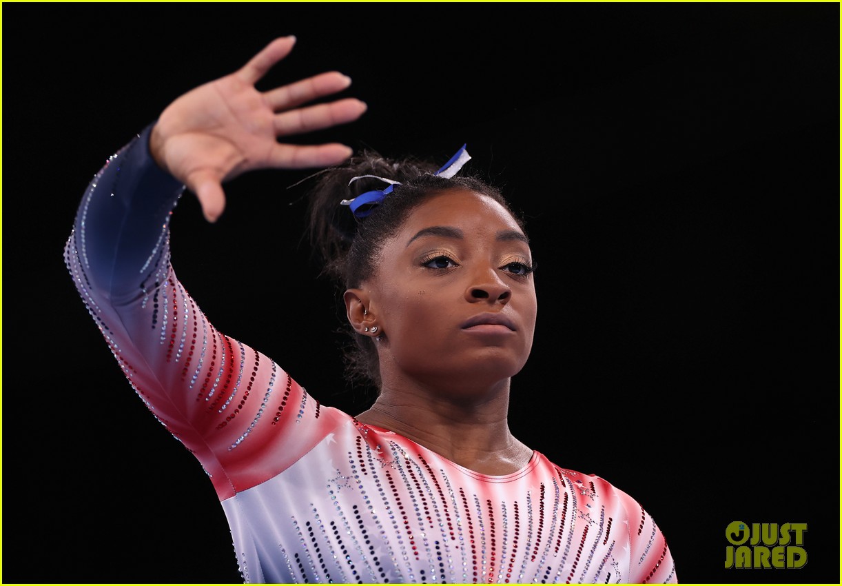 Full Sized Photo of simone biles is beaming after winning bronze at