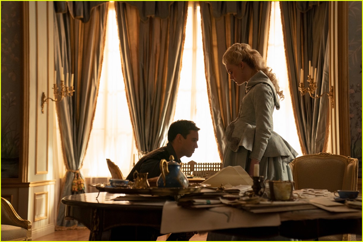 elle fanning nicholas hoult star in the great season two photos 05