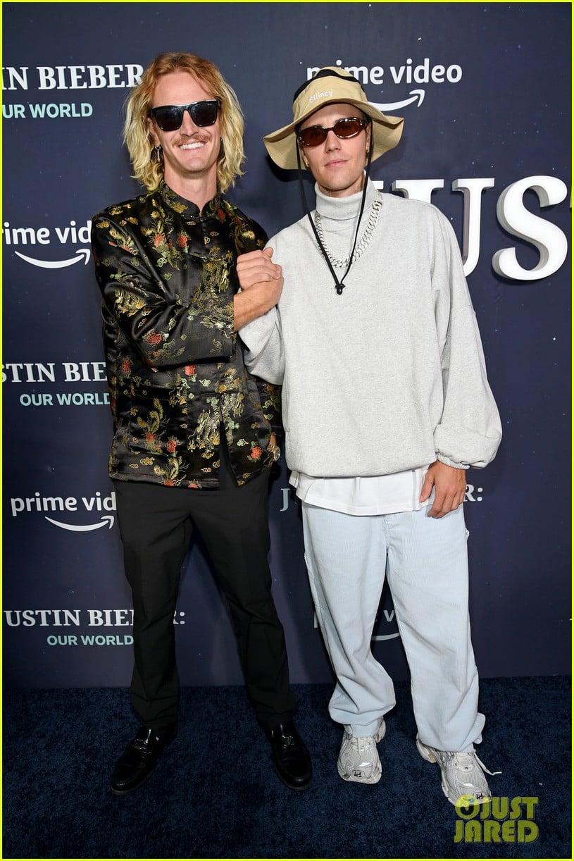 Full Sized Photo of justine skye the kid laroi support justin bieber at