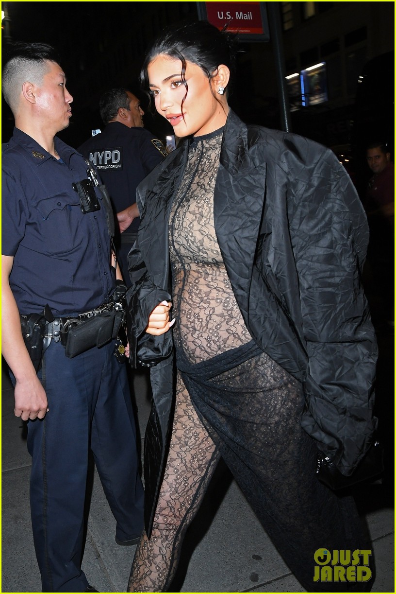 kylie jenner wears completely sheer outfit pregnant 03