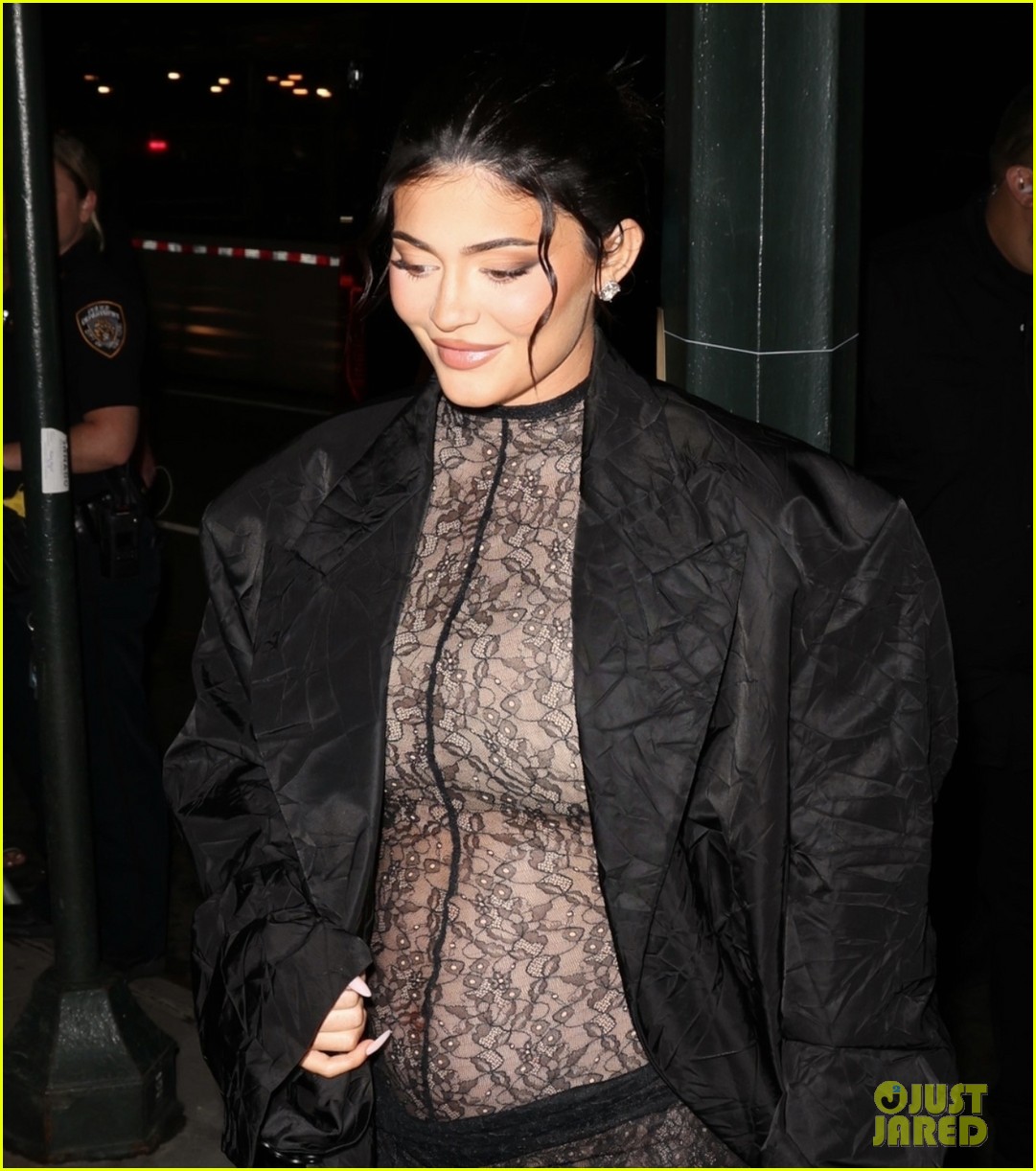 kylie jenner wears completely sheer outfit pregnant 07