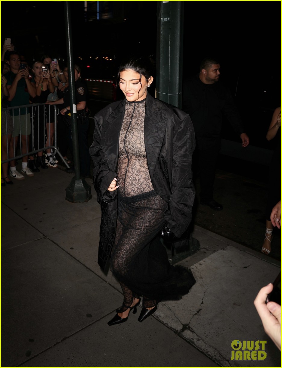 kylie jenner wears completely sheer outfit pregnant 08