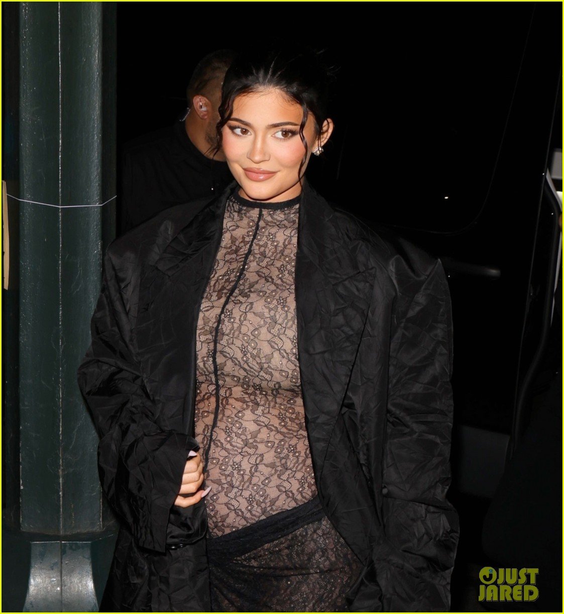 kylie jenner wears completely sheer outfit pregnant 11