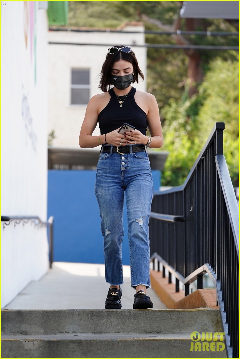 lucy hale brings her cute pups to doggy daycare see the pics 02