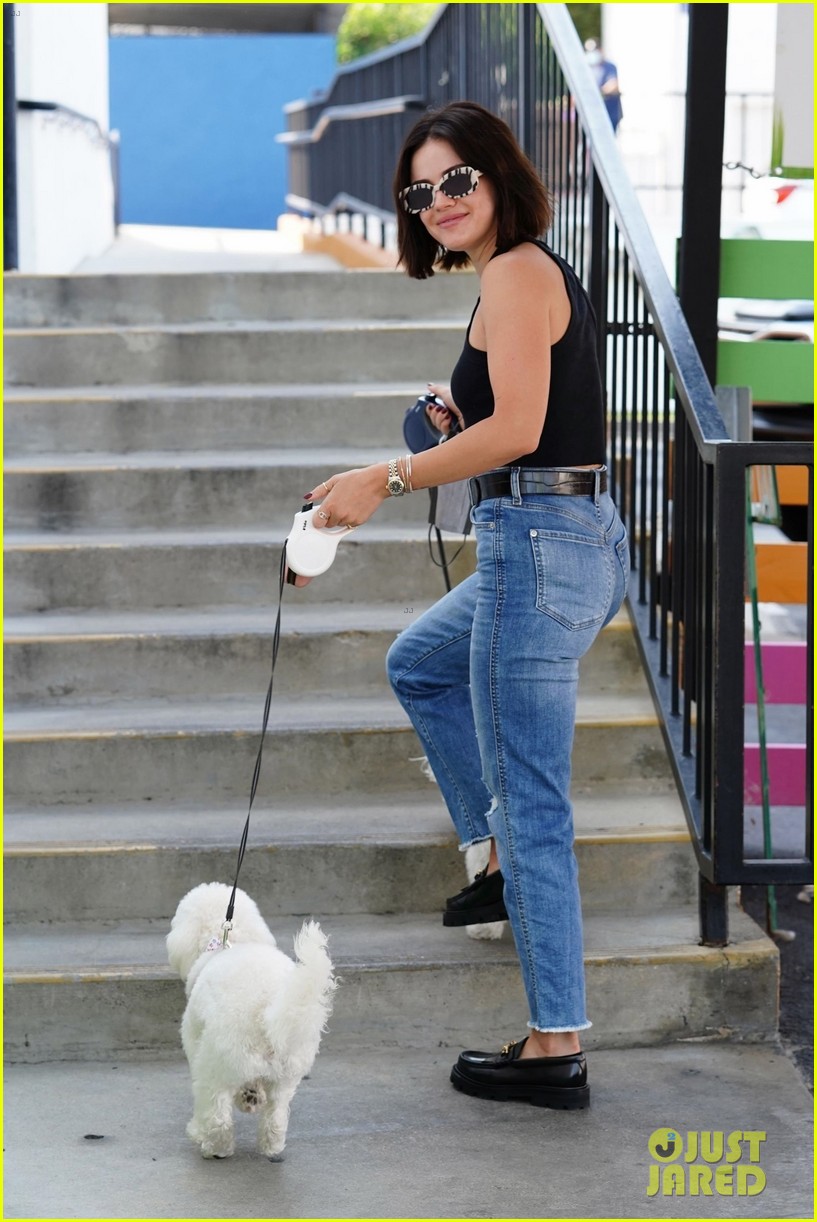 lucy hale brings her cute pups to doggy daycare see the pics 03