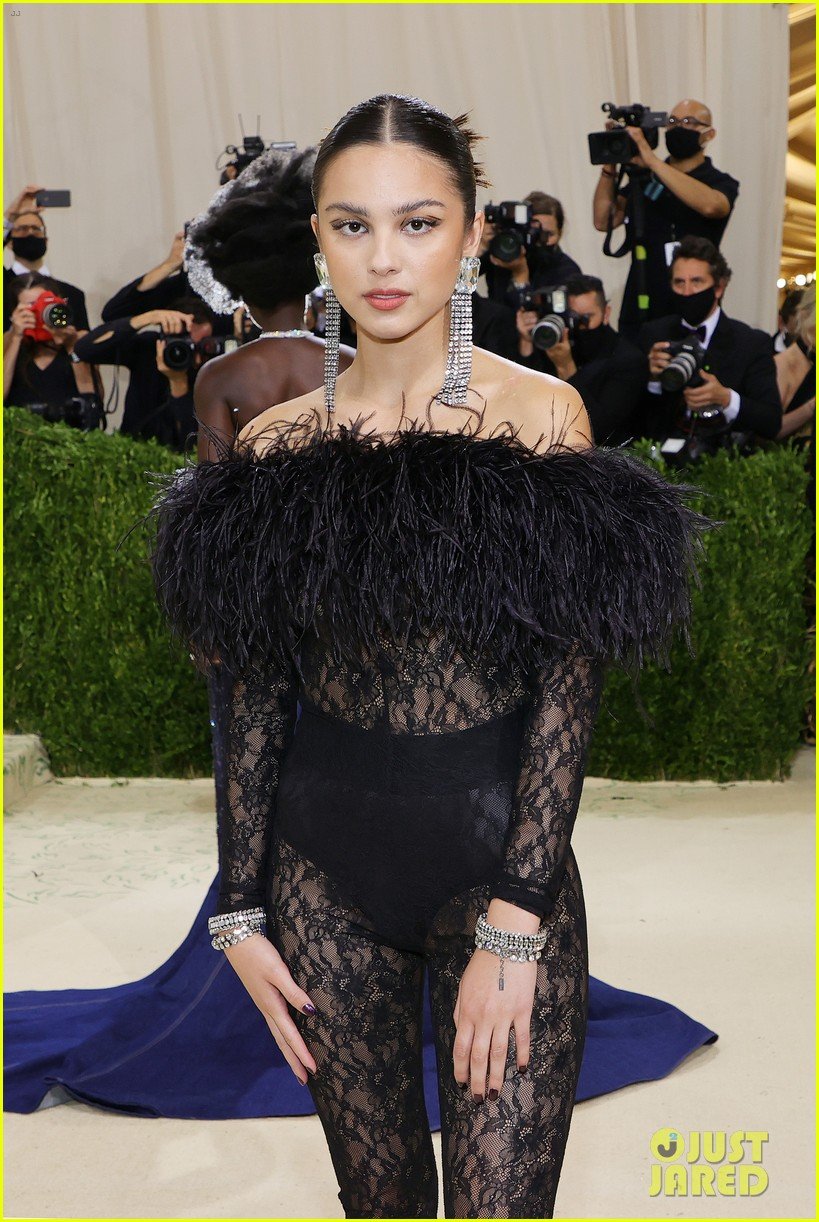 Full Sized Photo of olivia rodrigo wears sheer outfit for met gala ...