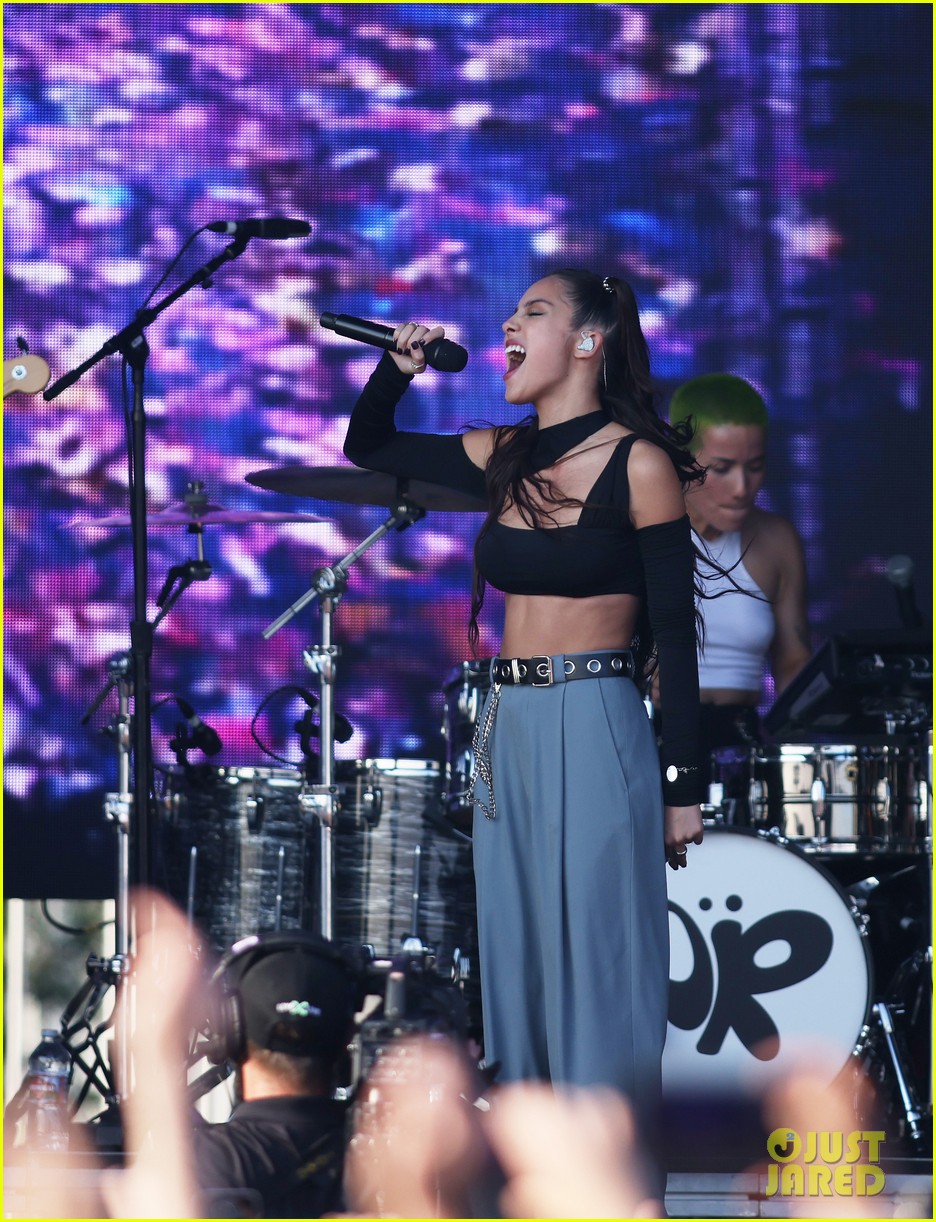 Full Sized Photo of olivia rodrigo hits the stage iheartradio music