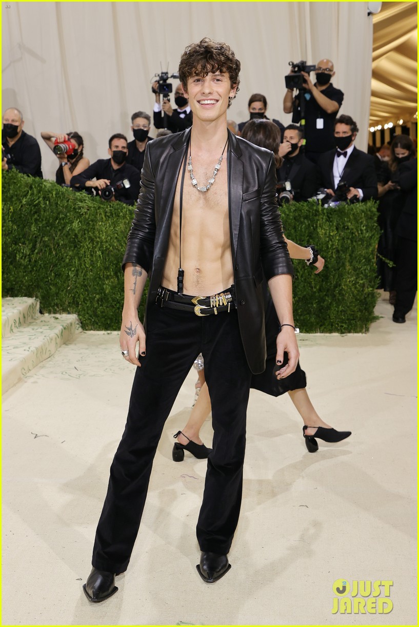 Shawn Mendes Goes Shirtless For Met Gala 2021 With Camila Cabello