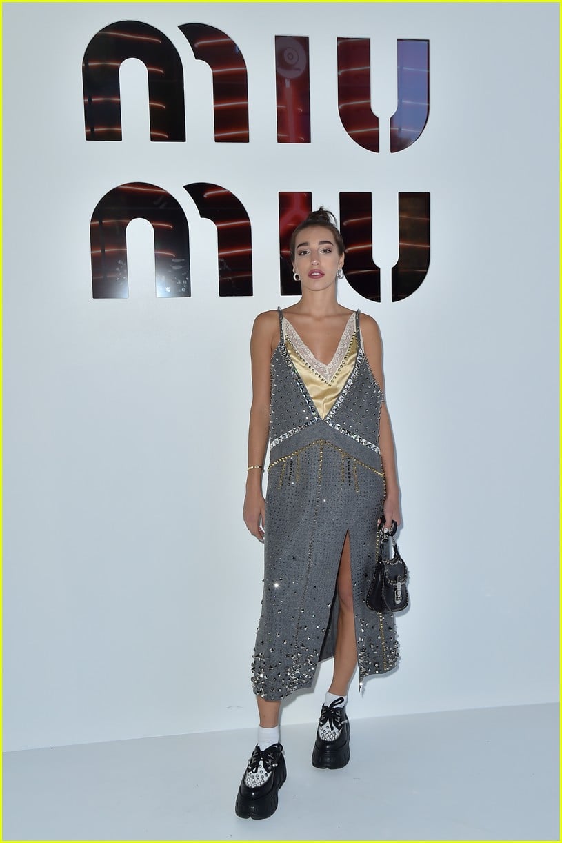 Maddie Ziegler, Halle Bailey & Rowan Blanchard Strike a Pose at Miu Miu