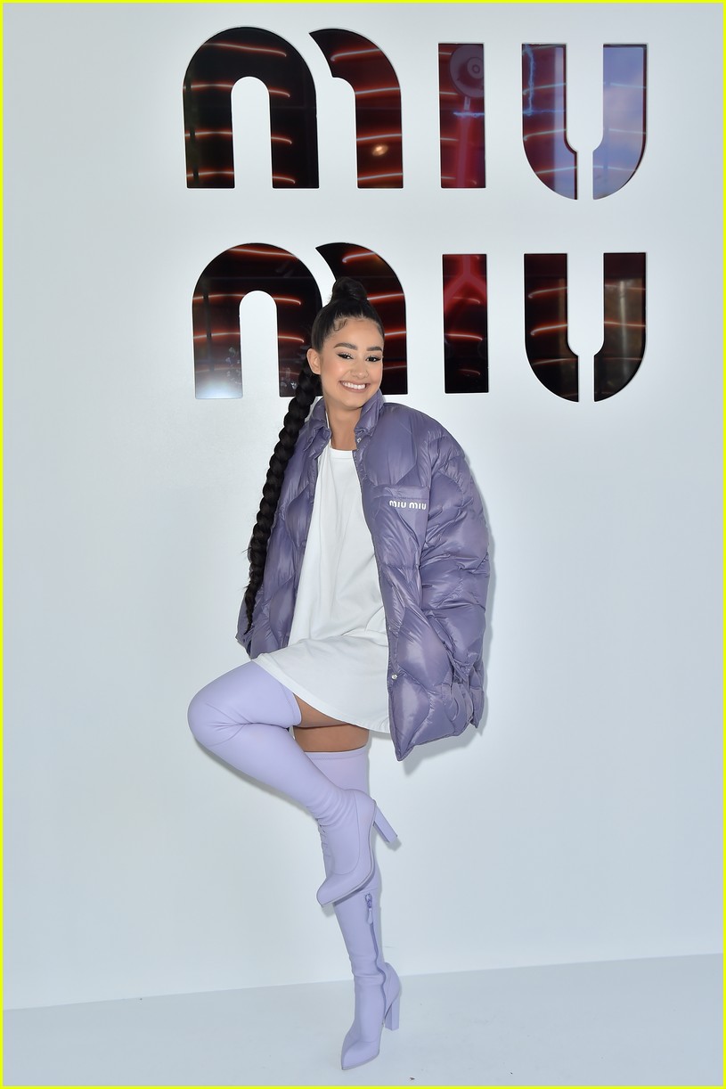 Maddie Ziegler, Halle Bailey & Rowan Blanchard Strike a Pose at Miu Miu