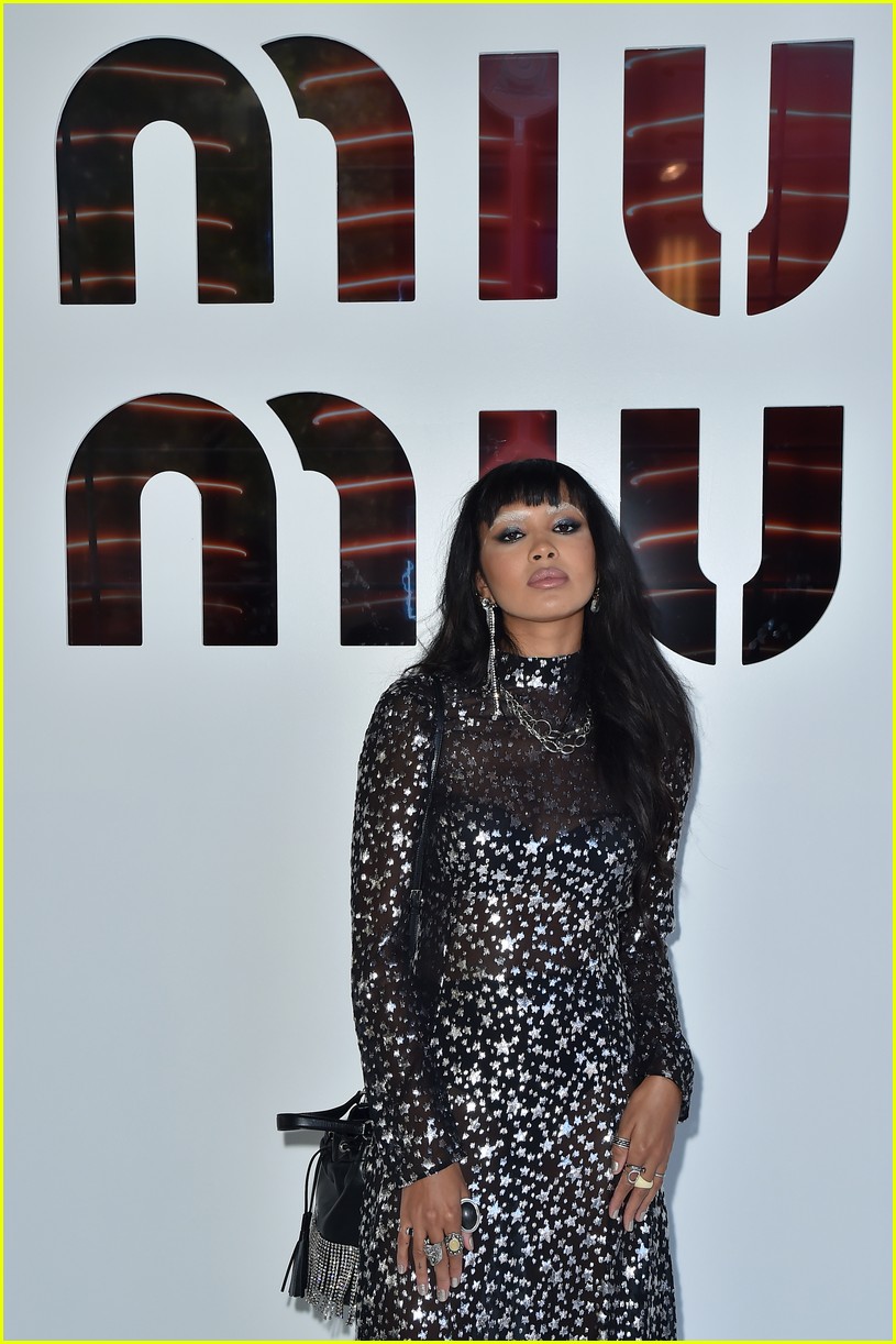 Maddie Ziegler, Halle Bailey & Rowan Blanchard Strike a Pose at Miu Miu