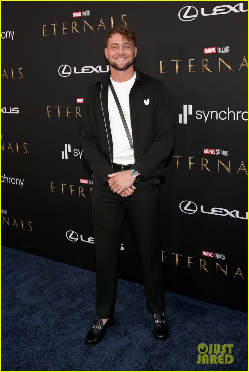 marvel stars lia mchugh aramis knight matt lintz attend eternals premiere 14