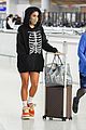 vanessa hudgens suits up skeleton airport 02