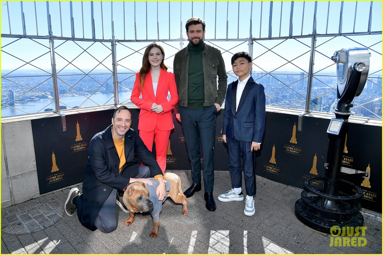 Darby Camp & Co-Stars Light Up the Empire State Building 'Clifford Red