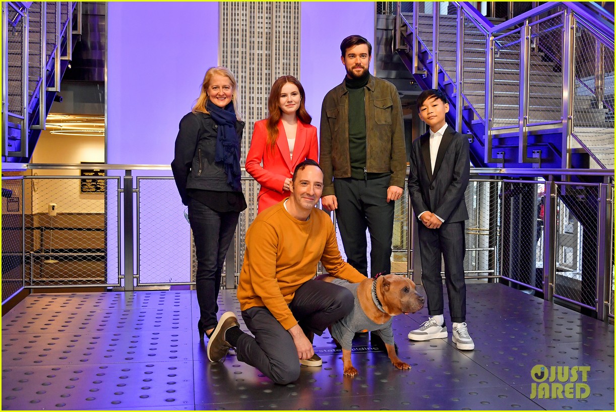 Darby Camp & Co-Stars Light Up the Empire State Building 'Clifford Red