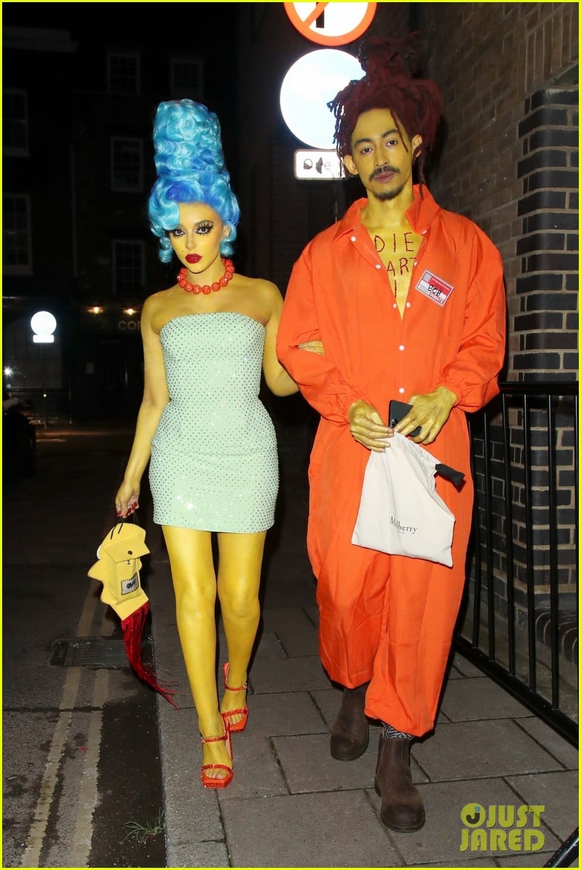 jade thirlwall delivers amazing marge simpson halloween costume 03