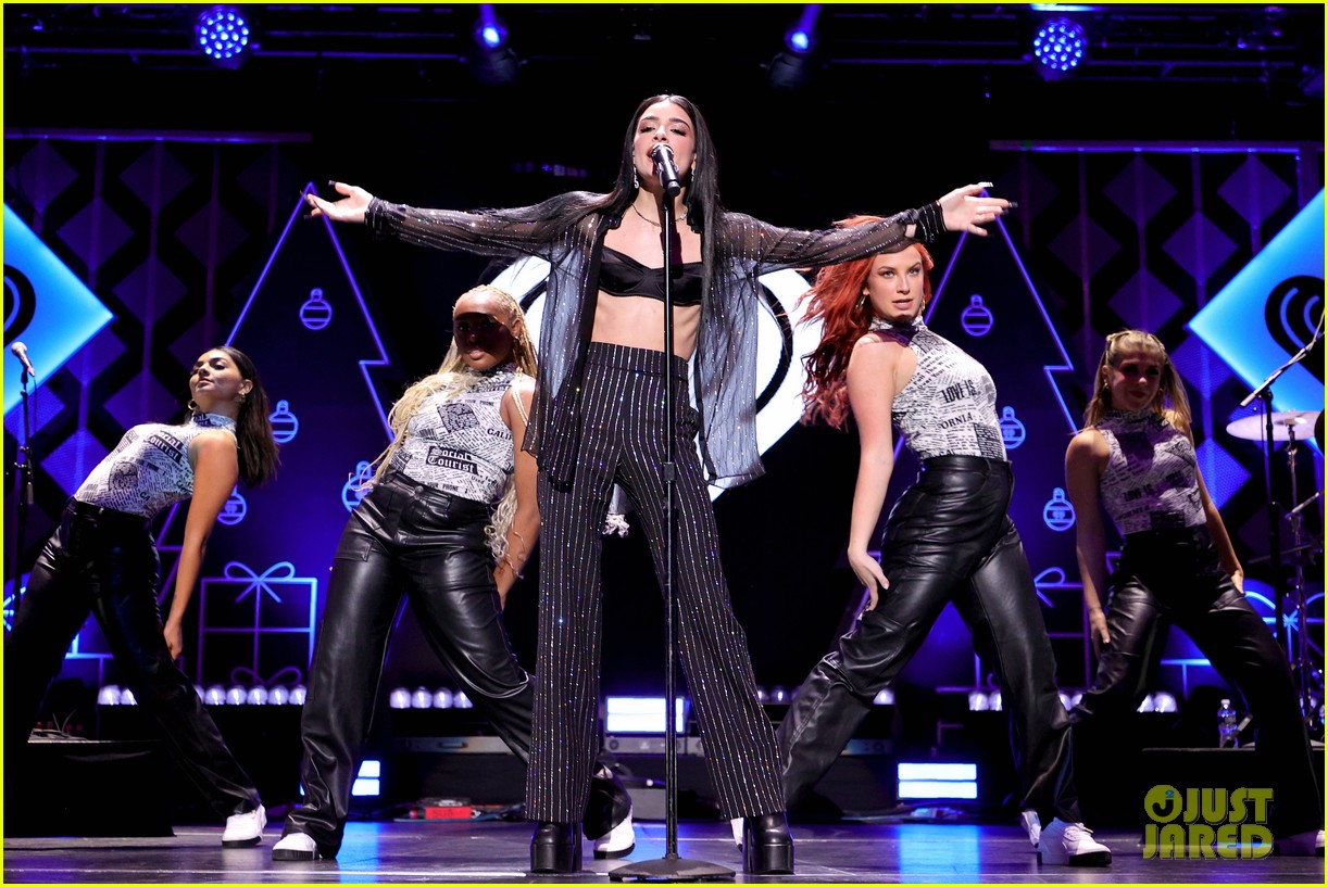 charli damelio performs with sister dixie damelio at z100 jingle ball 11